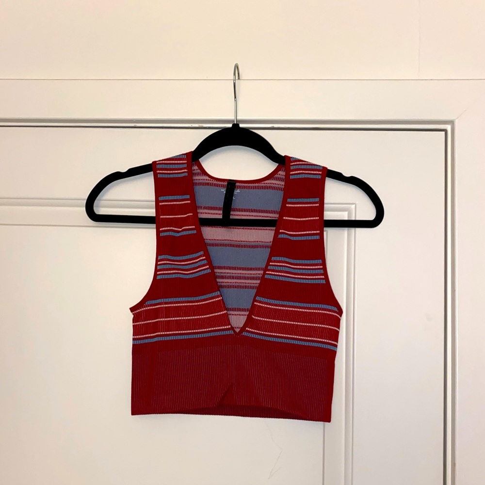 Urban Outfitters striped crop top